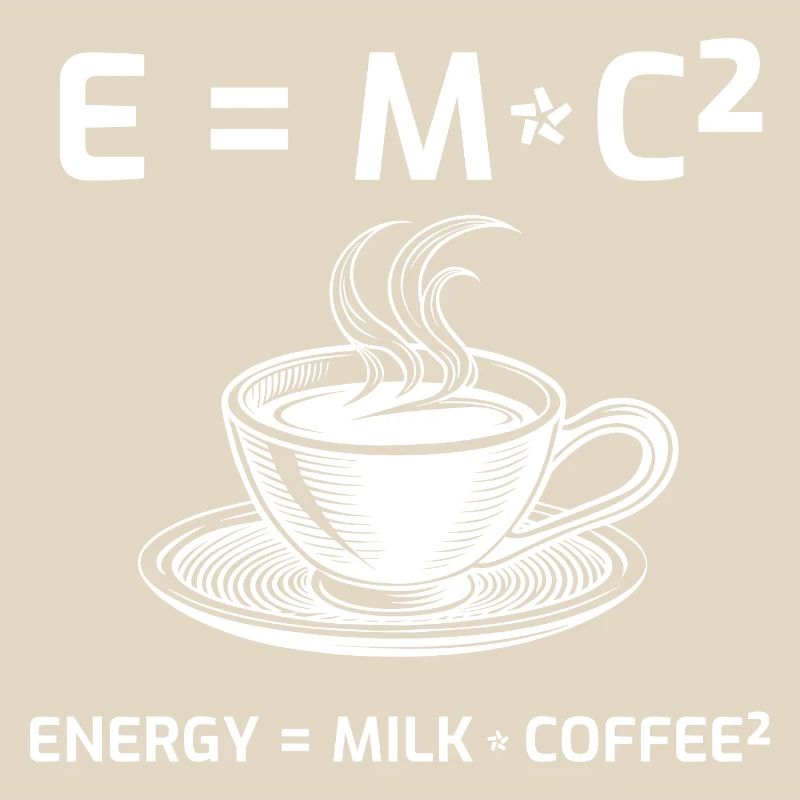 Kaffeetrinker Kaffeeformel E=MC2