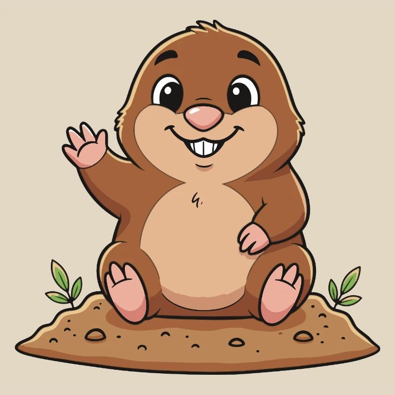 Cheerful Mole
