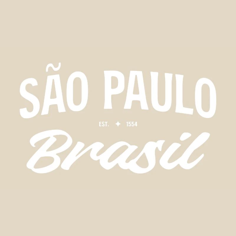 Script rétro de São Paulo Brasil