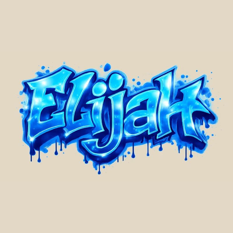 ELIJAH GRAFFITI NAME FOR PERFECT GIFT PRINTABLE 