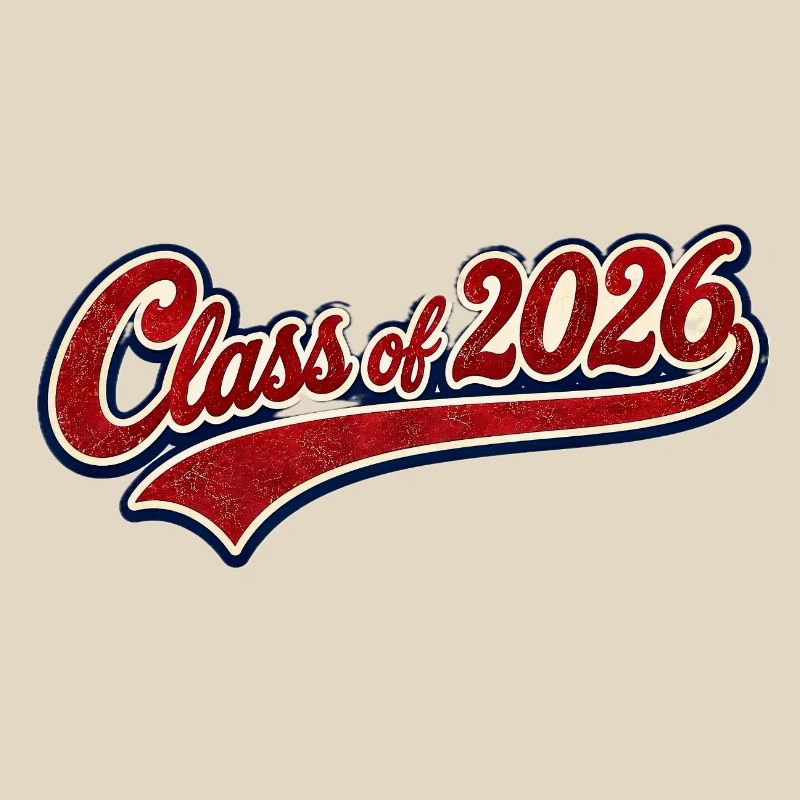 Class 2026 Retro Script
