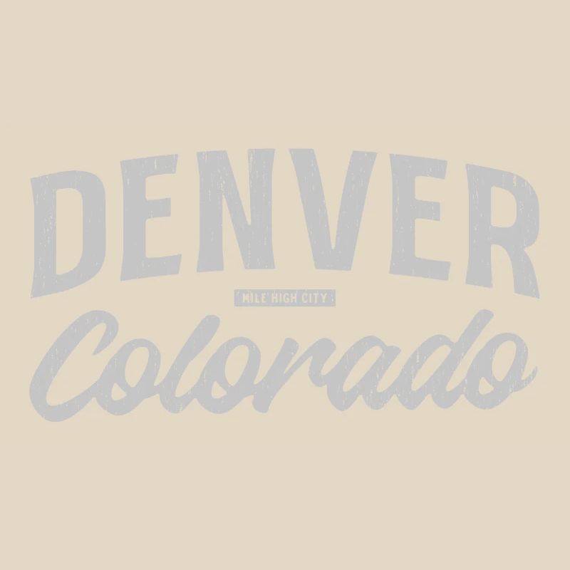 Denver Colorado Vintage Script