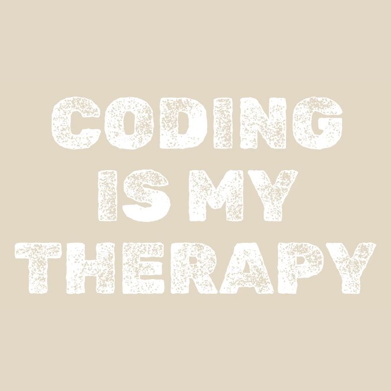Coding Is My Therapy Programmierer Shirt