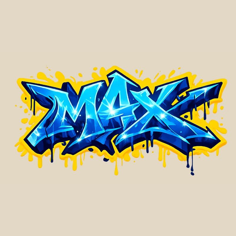 GRAFFITI NAME MAX FOR PERFECT GIFT PRINTABLE