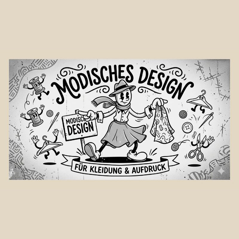 Nähkunst Modedesign Comic