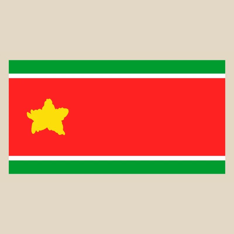 Drapeau de la Guadeloupe dans une étoile déchirée