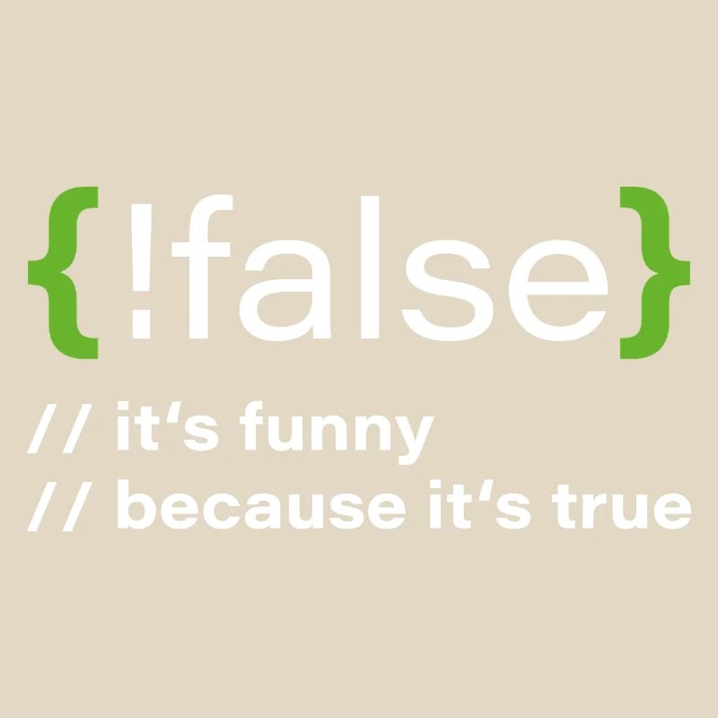 false – Funny programmer saying