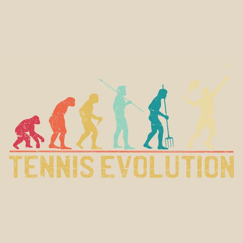 Tennis Evolution Evolution Grafikdesign