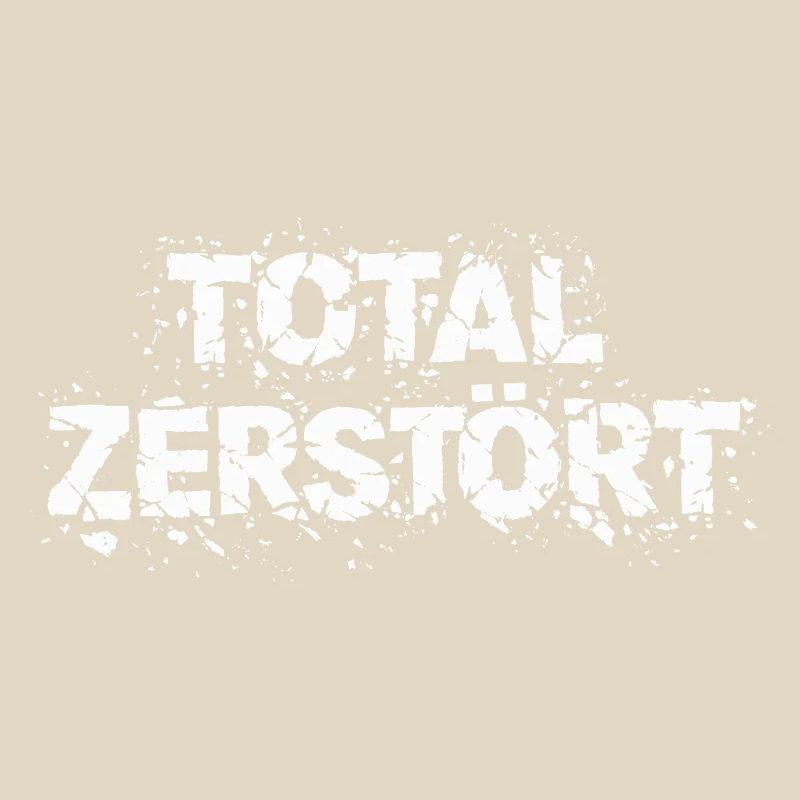 Totalement détruit - Déclaration de conception grunge