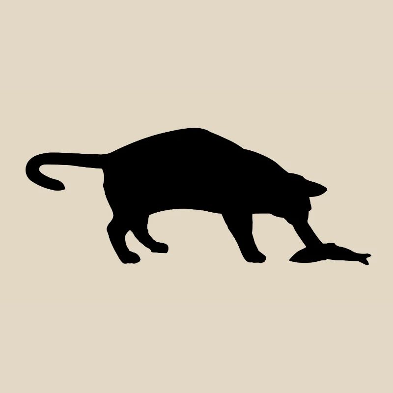 Cat and fish
