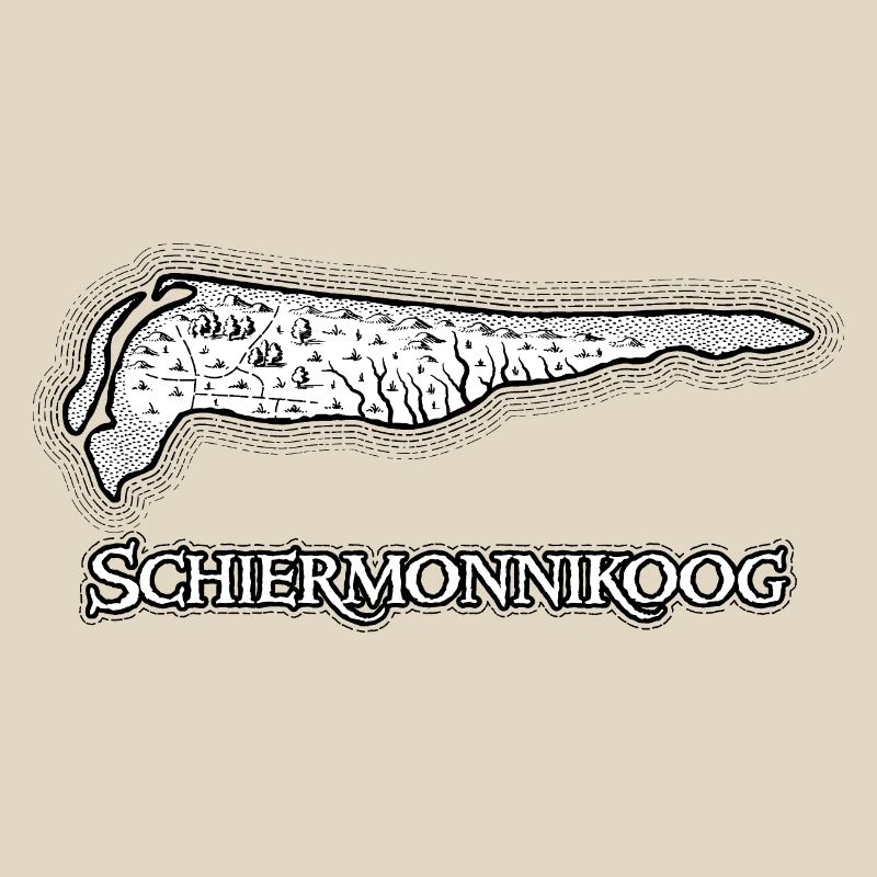 Schiermonnikoog | Antique map | Treasure map