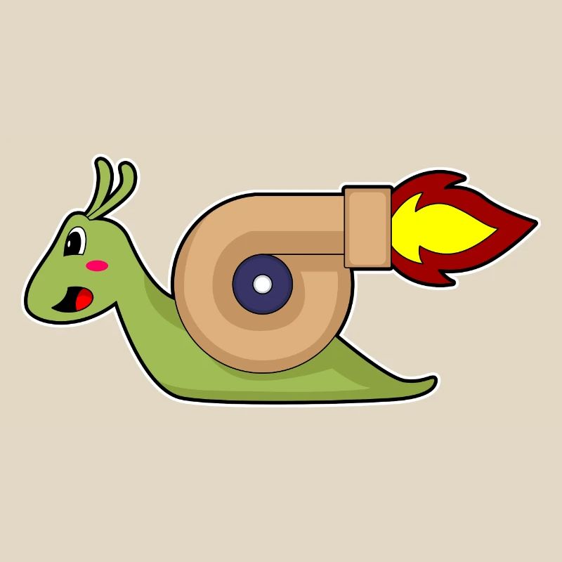 Escargot Jogger Jogging Rocket