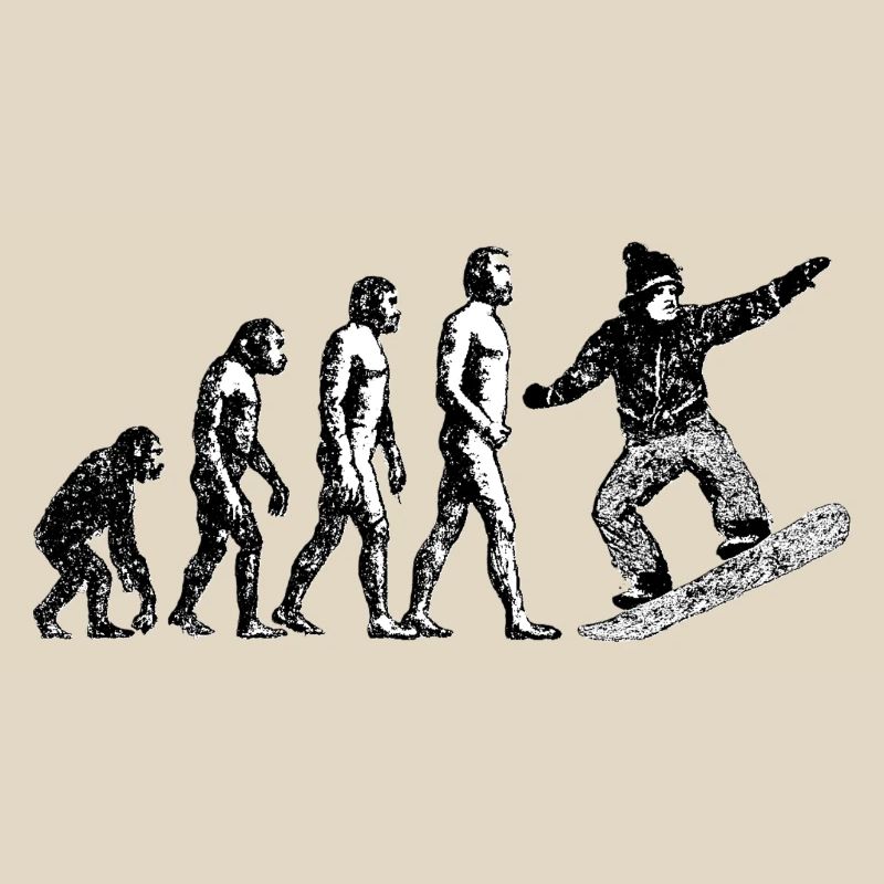 Evolution to snowboarder grunge design