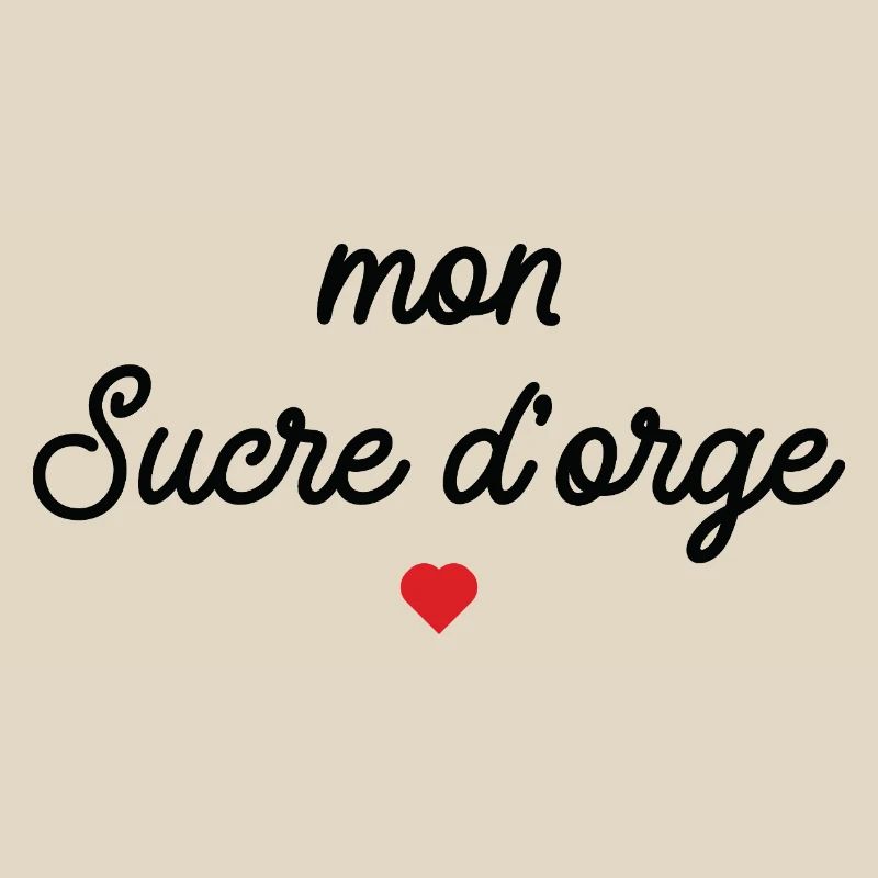 Mon Sucre d'Orge Script Cœur Rouge