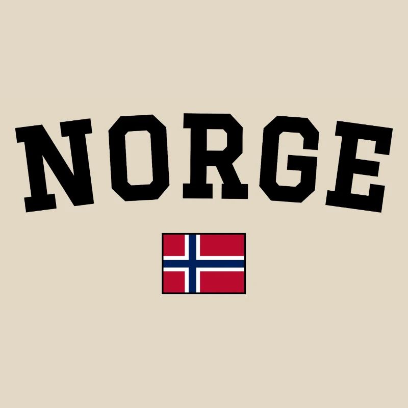 Norway Flag Design Black