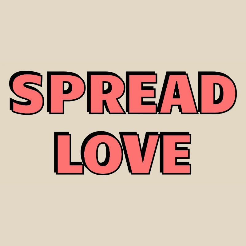 Diffusez l’amour : Typographie rose audacieuse
