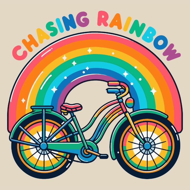 Conception de vélo Chasing Rainbow