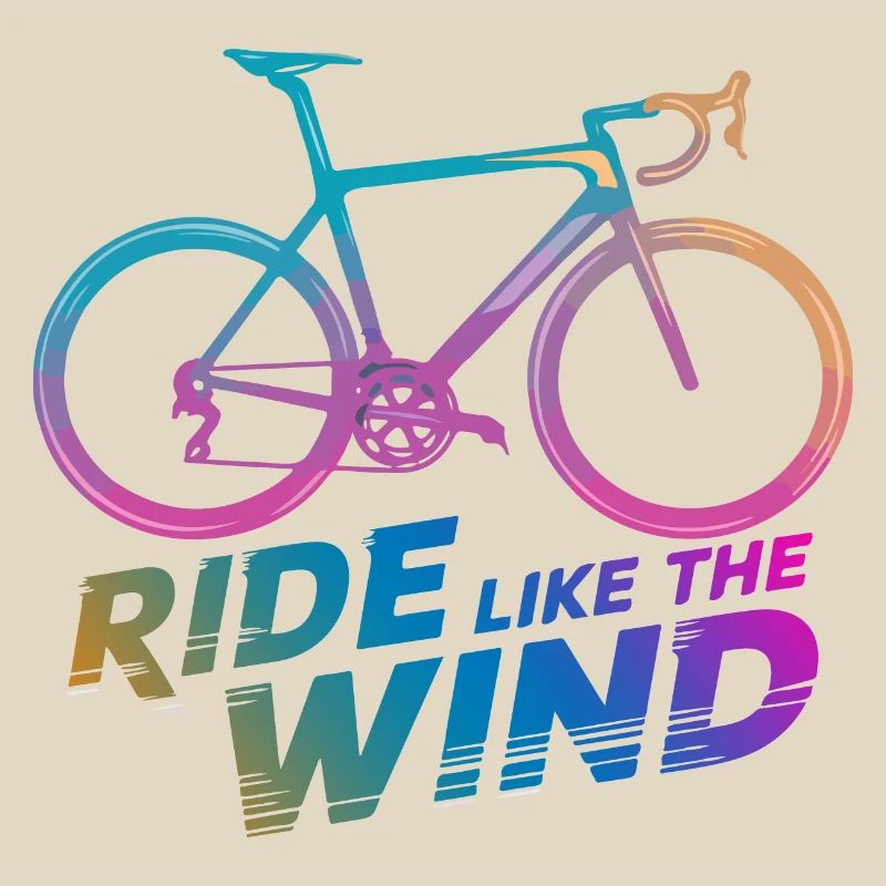 Gradient Bicycle Ride Graphic
