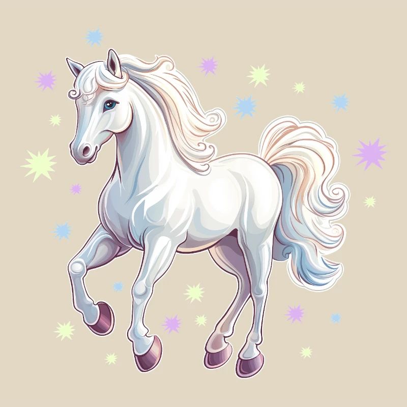 Pferd mit Sternen