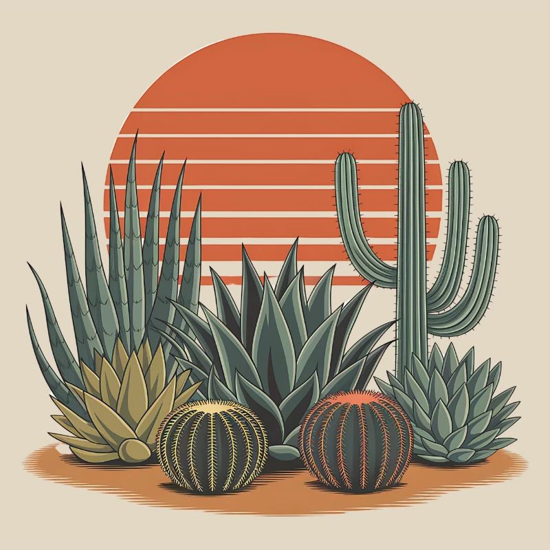 Boho Nature Cacti