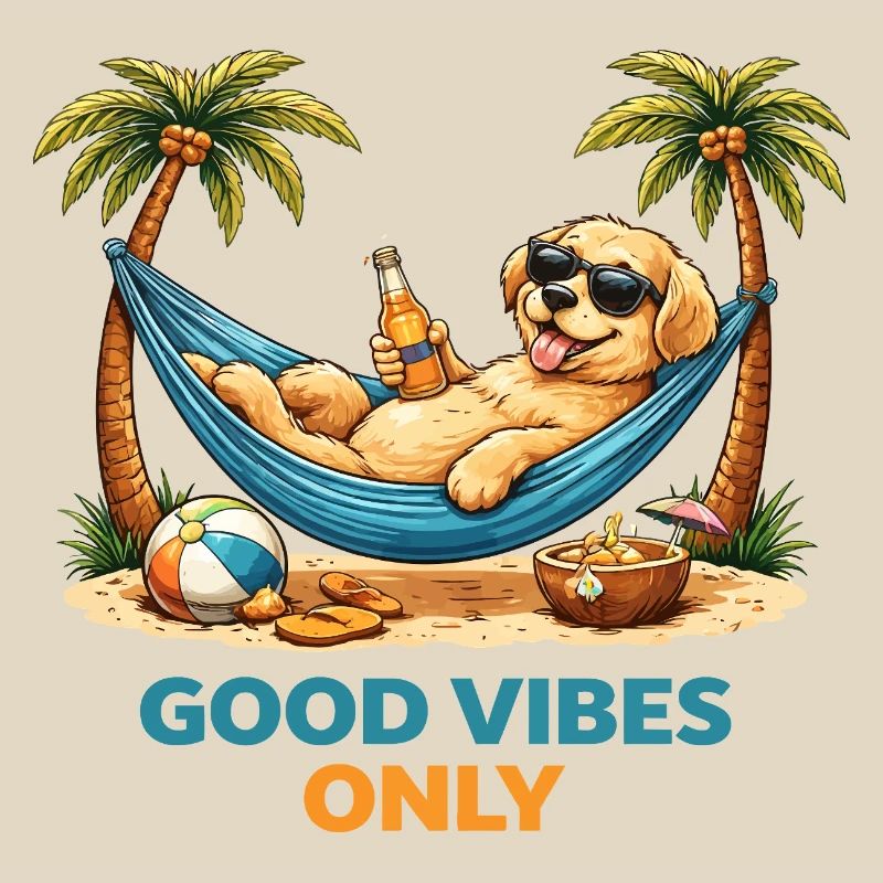 Chiot dans le hamac – Mode Relax