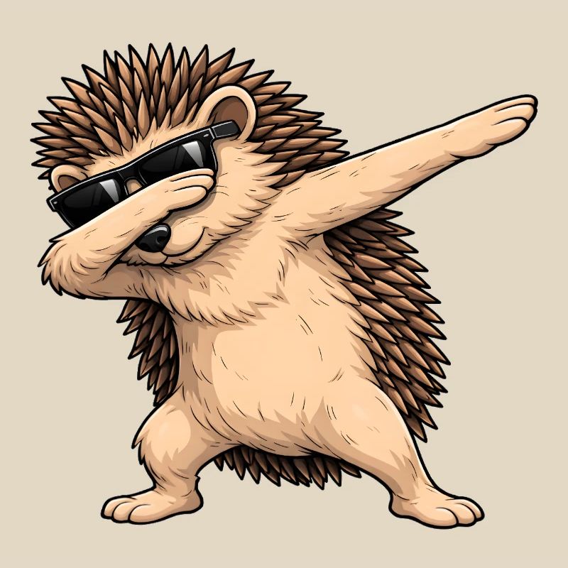 Dabbing hedgehog