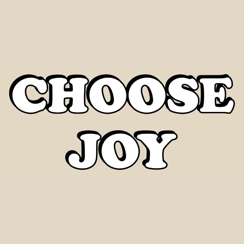 Wählen Sie Joy Bold Typografie