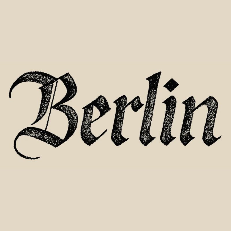 Berlin Gothic Script Vintage Black