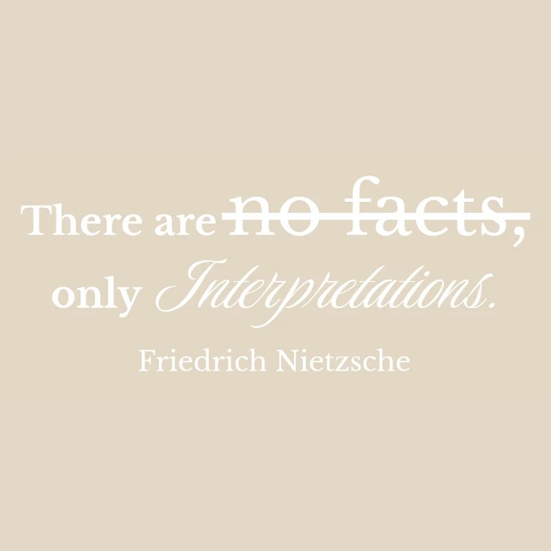 Interpretations Over Facts - Vintage Script