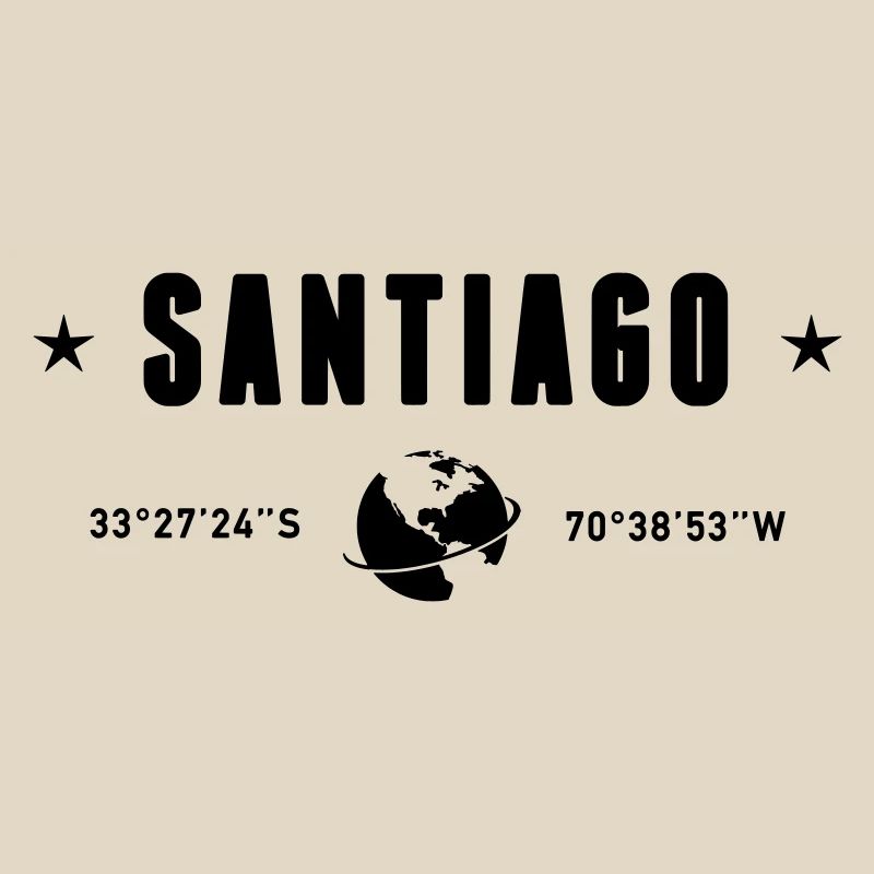 Santiago Chile Coordinates Planet Earth