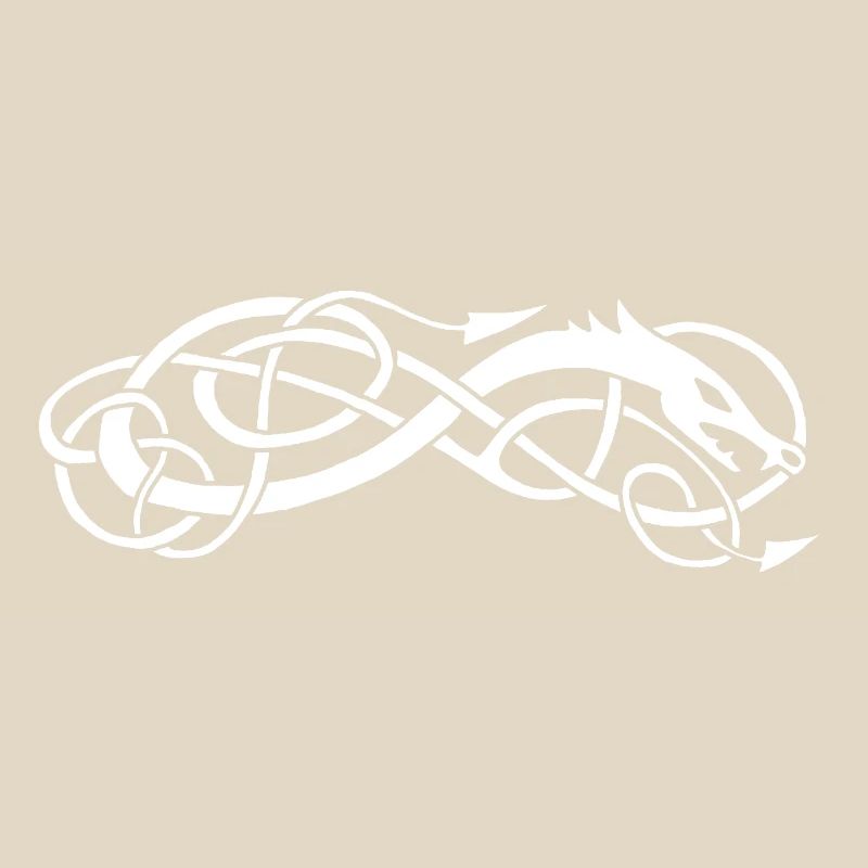 Serpent celte blanc