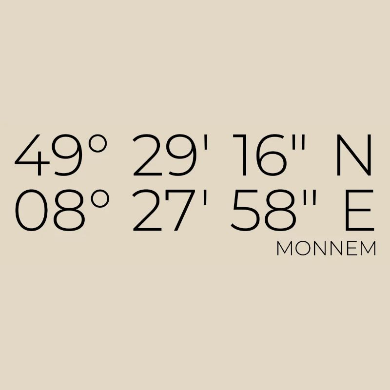 coordinates Monnem Mannheim