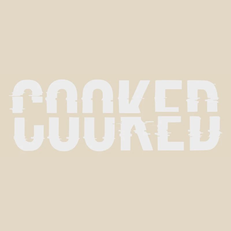 Glitch Lettering Cooked
