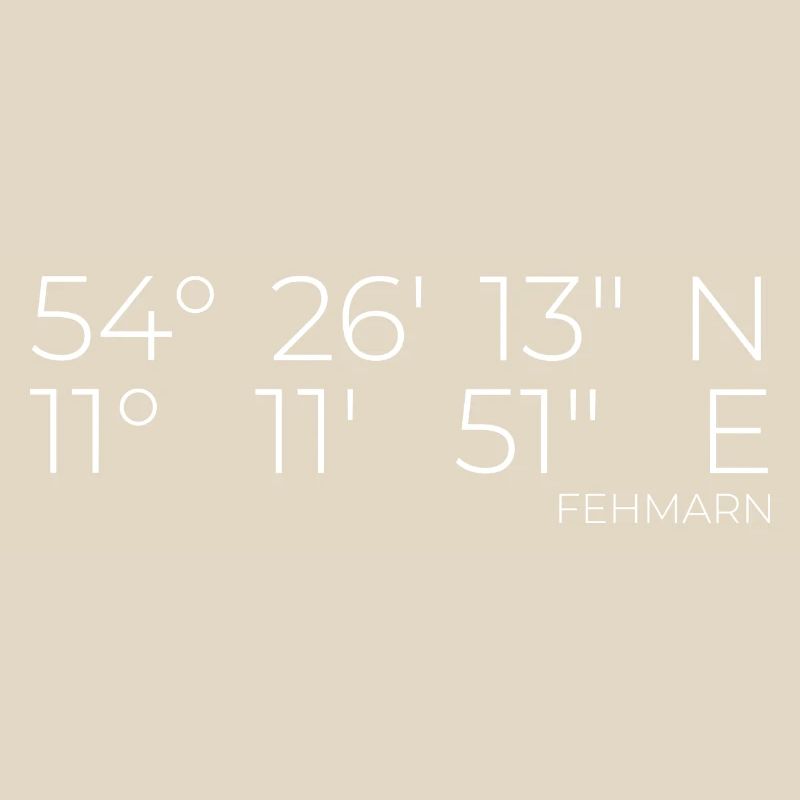 Coordinates Fehmarn