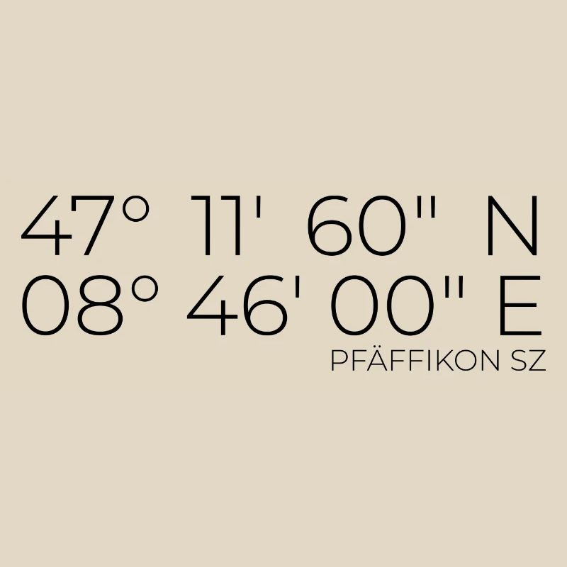 Coordinates Pfäffikon SZ Zurich