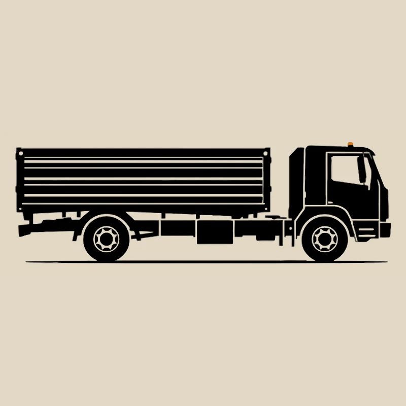 Muldenkipper Silhouette