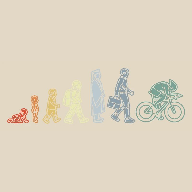 Radfahrer Evolution