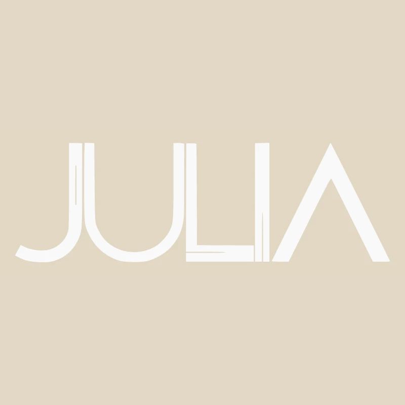 Julia Name Design - Typographie moderne en filigrane