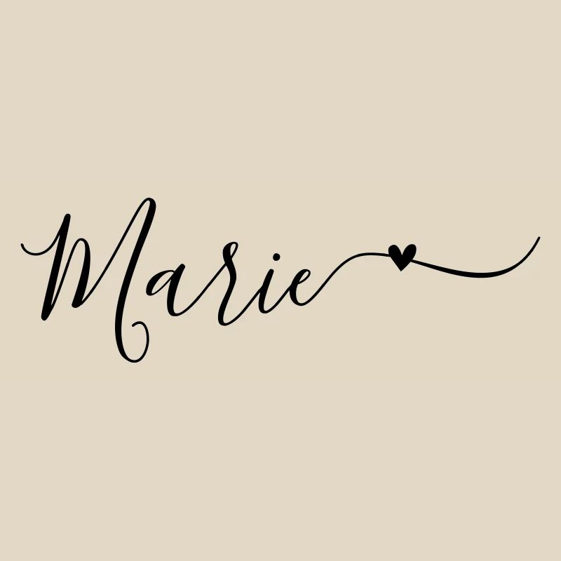 Marie Surname First Name Decorative