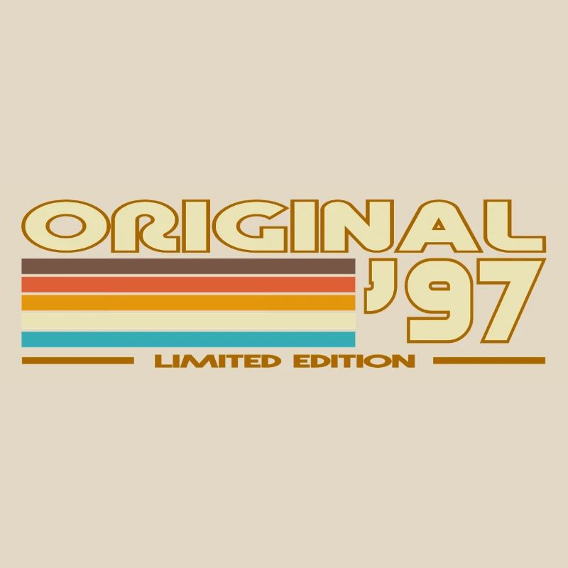 Originale 97er Retro-Pastellstreifen