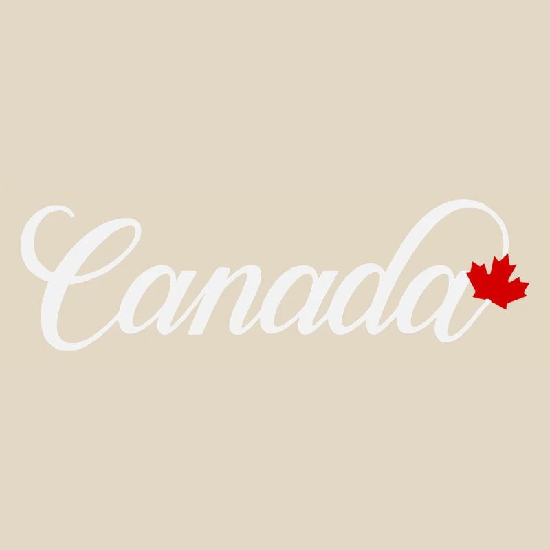 Canada Script with Maple Leaf