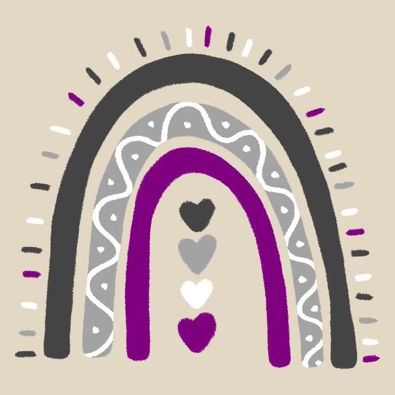 Asexual Boho Rainbow Ace Pride