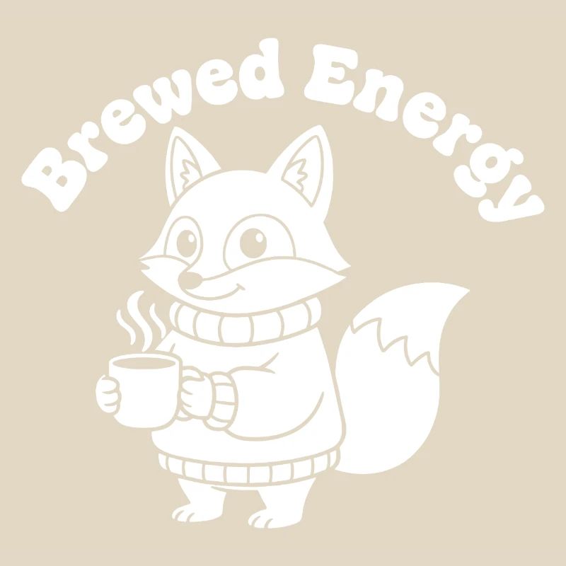 Modèle de pull Coffee Fox