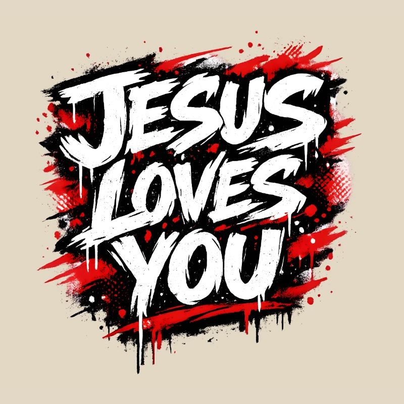 Déclaration de graffiti Jésus t’aime