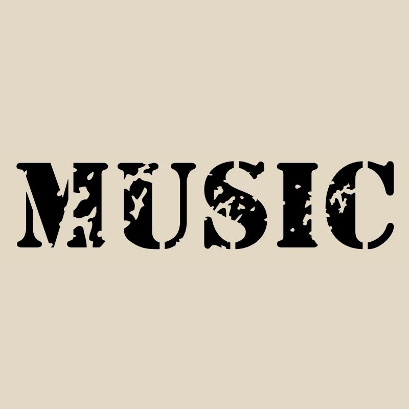 La musique comme la conception d'impression de