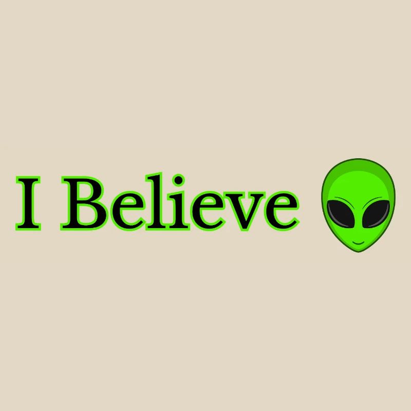 Imprimé I Believe Alien