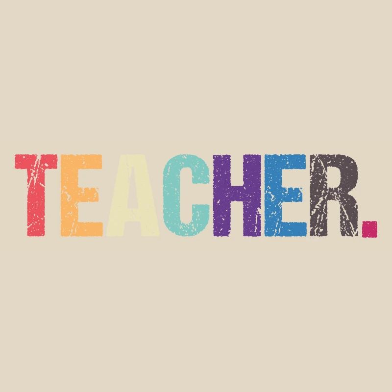 Conception colorée de TEACHER