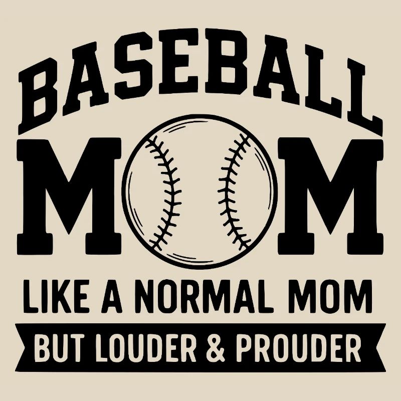 Stolze Baseball-Mutter Zitat Baseball-Mutter