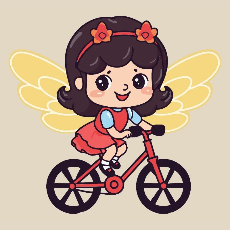 Fairy Cute Bicycle Comic