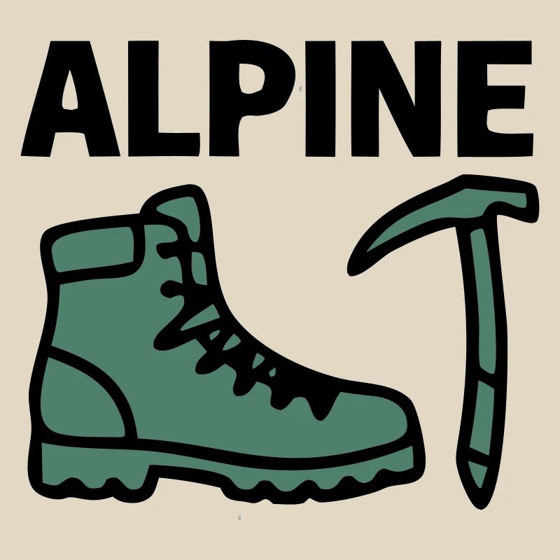 Wanderschuh Eispickel Alpine Bergsteigen Klettern